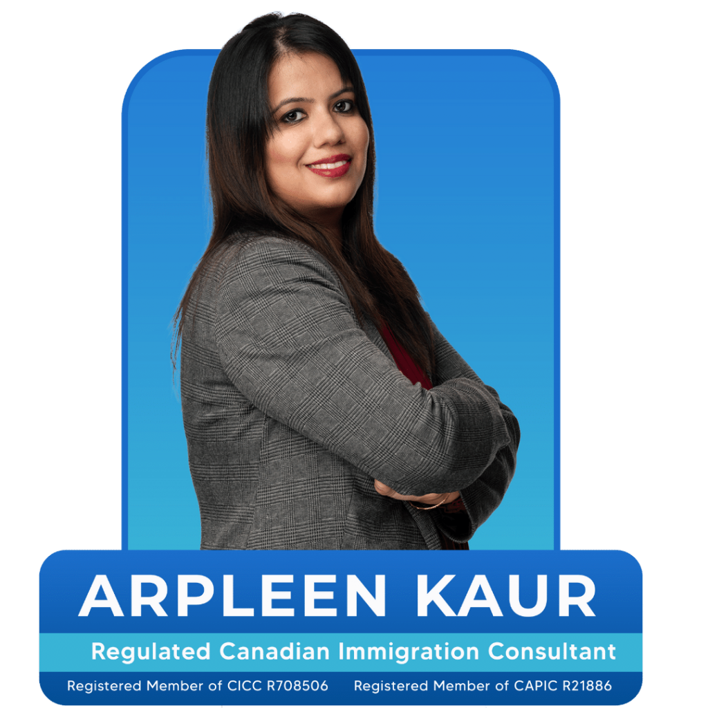 Ms Arpleen Kaur - RCICs Immigration Consultant